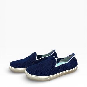 Rothy's Blue Slip-On Sneakers Sapphire Terry Shoes size 7